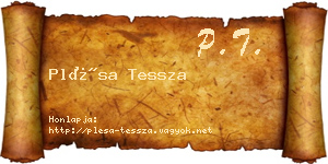 Plésa Tessza névjegykártya